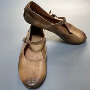 Bed Stu Women's Light Brown / Tan Mary Jane Flats All Leather One Strap Size 11